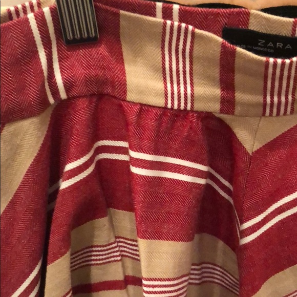Zara women’s skirt midi small red ladies bottom - Picture 2 of 5